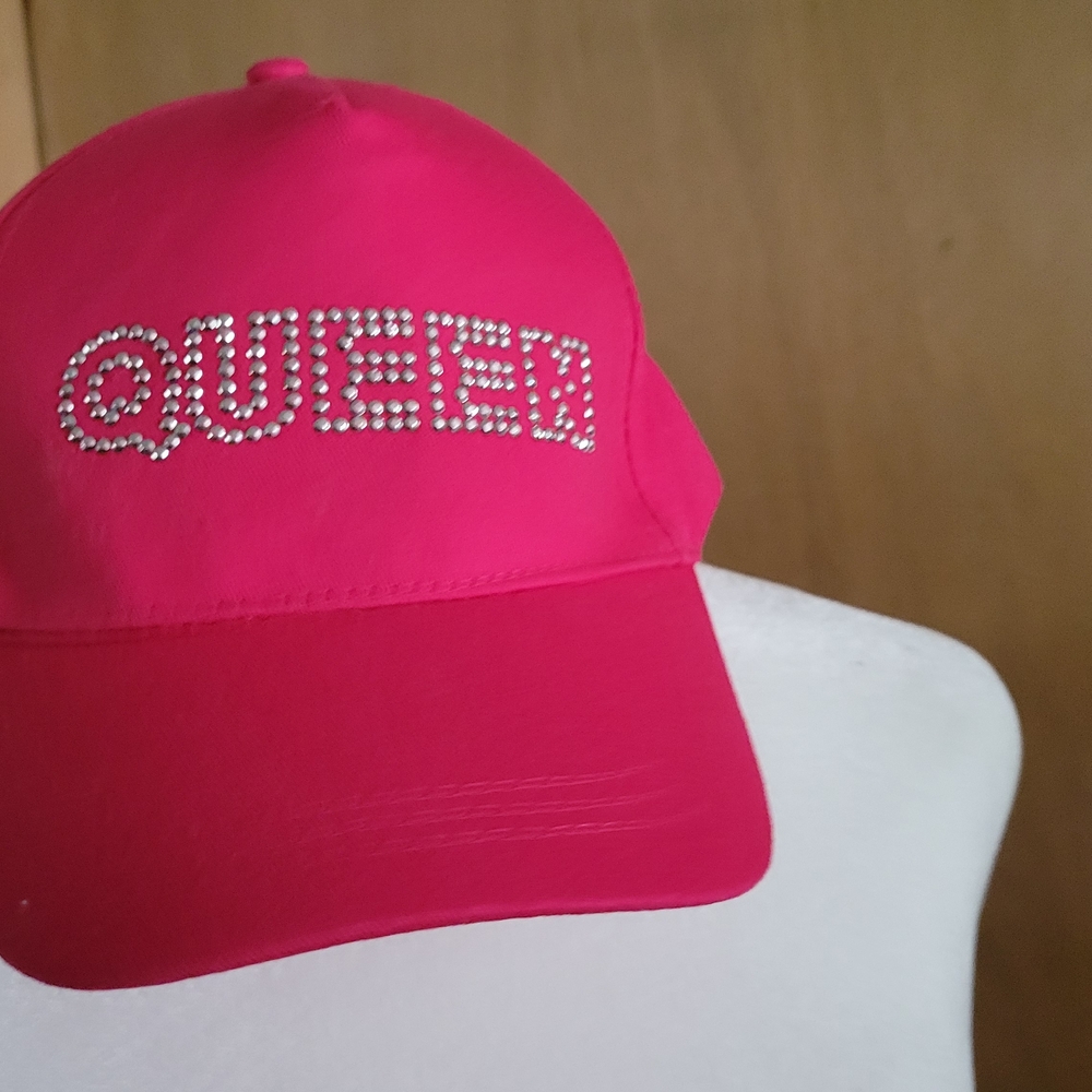 Pink Rhinestone Baseball Cap